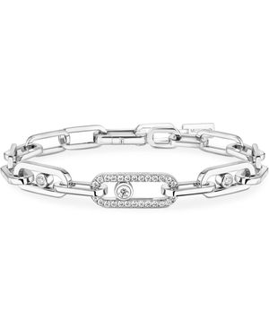 Messika Move Link And Diamond Chain Bracelet - Metallic