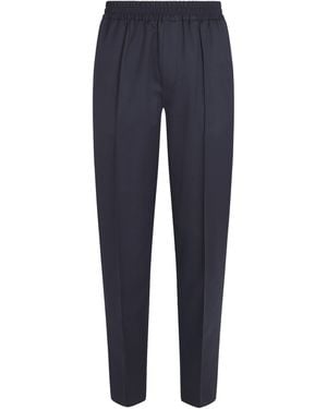 A.P.C. Wool Tapered Trousers - Blue