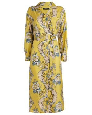 Weekend by Maxmara Silk Floral Shirt Dress - Yellow