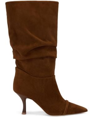 Malone Souliers Suede Isley Heeled Boots 70 - Brown