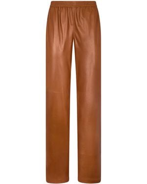 Tom Ford Lambskin Tailored Pants - Brown