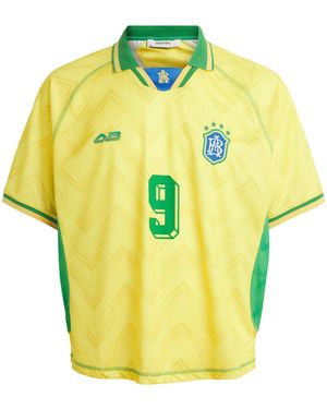 About Blank Monogram Football Jersey T-Shirt - Yellow