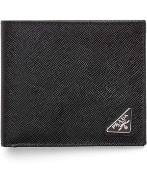 Prada Saffiano Leather Wallet - Black