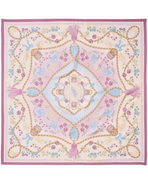 Aspinal of London Silk Mayfair Scarf - Pink