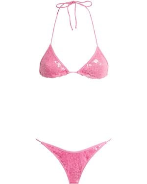 Oséree Sequin Marylin Bikini - Pink