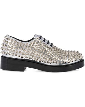 Christian Louboutin Dt Croydon Leather Oxford Shoes - White