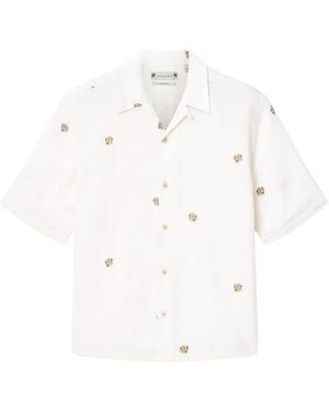 AllSaints Short-Sleeve Feline Shirt - White