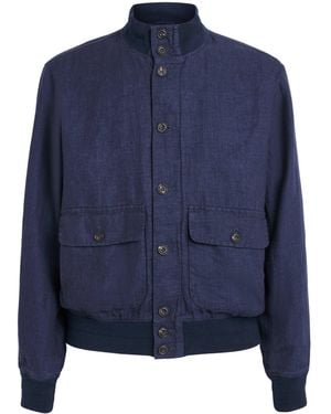 Polo Ralph Lauren Linen Barrett Herringbone Jacket - Blue