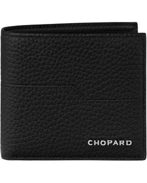Chopard Mini Leather Heritage Bifold Wallet - Black
