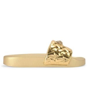 Kurt Geiger Meena Eagle Slides - Yellow