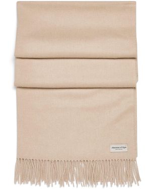 Johnstons of Elgin Cashmere Wide Scarf - Natural