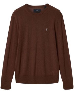 AllSaints Merino Wool Mode Jumper - Brown