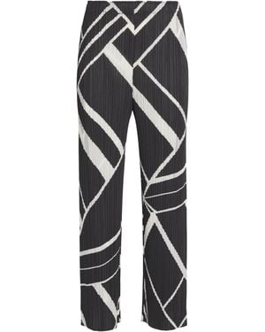 Pleats Please Issey Miyake Fold Line Trousers - Black