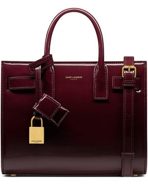 Saint Laurent Nano Sac De Jour Tote Bag - Red