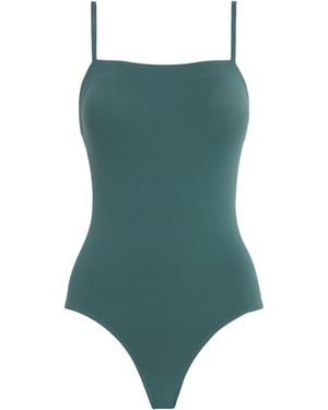 Eres Square-Neck Aquarelle Swimsuit - Green