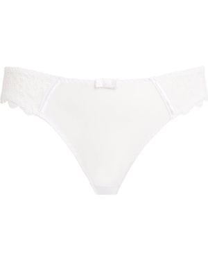 Maison Lejaby Lace-Trim Gaby Briefs - White