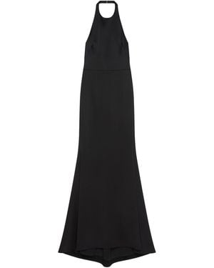 Givenchy Satin Halterneck Dress - Black