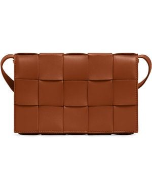 Bottega Veneta Cassette Cross-Body Bag - Brown