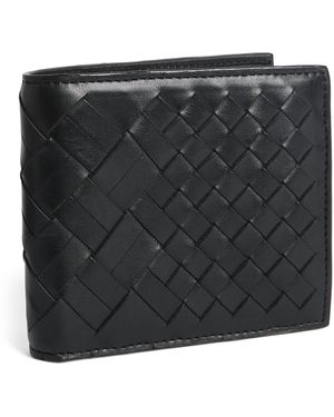 Officine Creative Woven Leather Bifold Wallet - Black