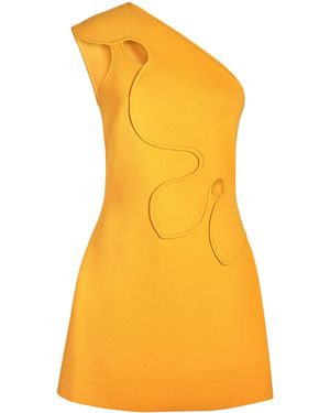 Cult Gaia Floral Labella Mini Dress - Yellow