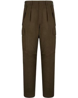 Tom Ford Virgin Wool-Blend Cargo Trousers - Green