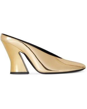 Givenchy Patent Leather Sculptural Pumps 95 - Natural
