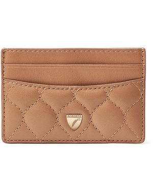 Aspinal of London Leather Slim Card Holder - Brown