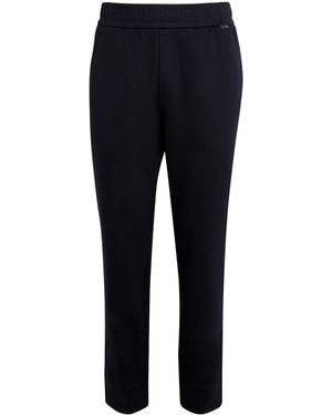 Moncler Cotton-Blend Joggers - Blue