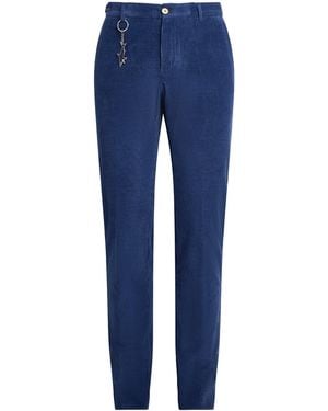 Paul & Shark Cotton-Cashmere Corduroy Trousers - Blue