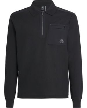 Moose Knuckles Cotton Dalon Polo Shirt - Black