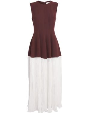 Jonathan Simkhai Pleated Raleigh Midi Dress - Purple