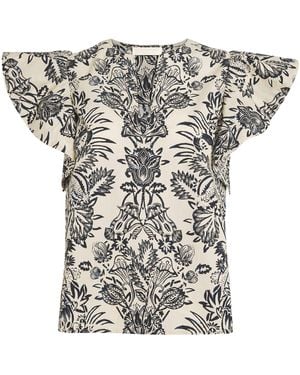 Ulla Johnson Cotton Severine Blouse - White