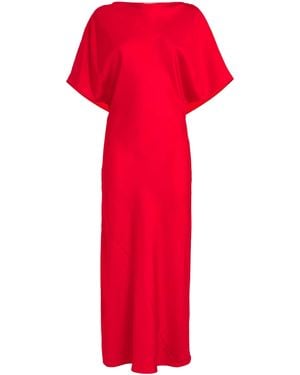 Rohe Silk Midi Dress - Red