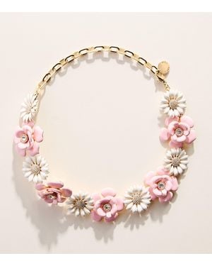 Carolina Herrera Tone Floral Necklace - Pink