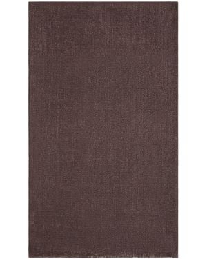 Brunello Cucinelli Cashmere-Blend Metallic Scarf - Brown
