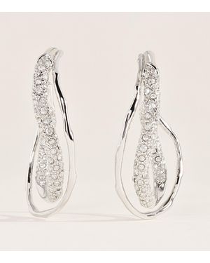 Alexis Small Solanales Crystal Twist Earrings - Natural