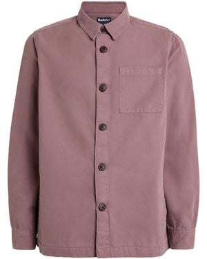 Barbour Cotton Washed Overshirt - Purple