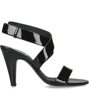 Alaïa Patent Leather Cone Sandals 90 - Black