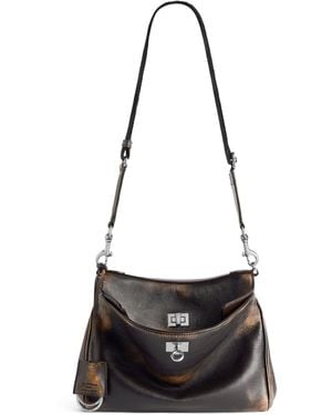 Balenciaga Small Calfskin Rodeo Shoulder Bag - Black