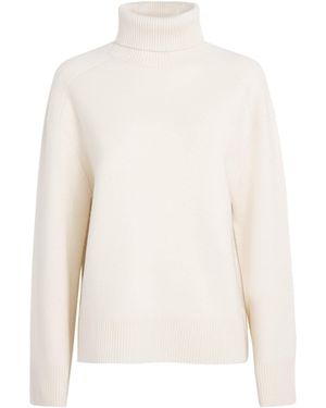 Yves Salomon Merino Wool Rollneck Jumper - White