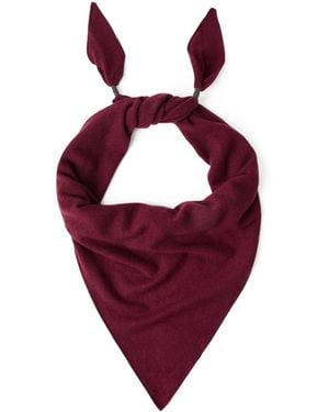 Brunello Cucinelli Cashmere Monili-Detail Scarf - Purple