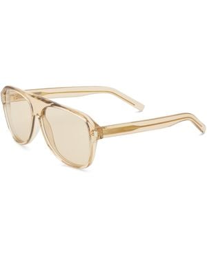 Saint Laurent Aviator Sunglasses - Natural