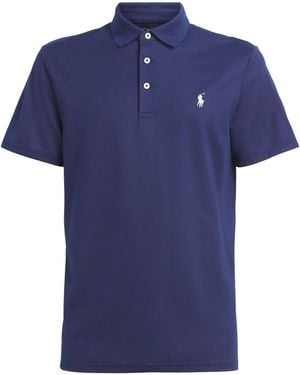 Ralph Lauren Tailored Fit Performance Polo Shirt - Blue
