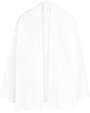 Alaïa Cotton Poplin Reverse Jacket - White