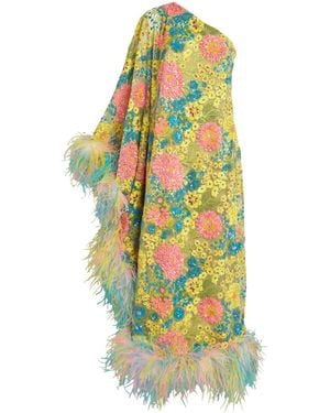 Taller Marmo Sequinned Marie-Helene Maxi Dress - Yellow