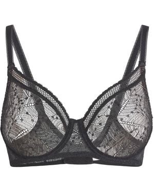 Simone Perele Spacer Plunge Comète Bra - Grey