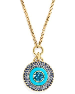 Emily P. Wheeler Mixed, Sapphire And Topaz Earth Water Necklace - Blue