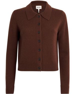 ME+EM Cashmere Straight Cardigan - Brown