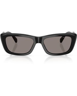 Miu Miu Acetate Rectangle Sunglasses - Grey