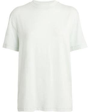 Skims Cotton-Blend Boyfriend T-Shirt - White